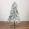 4ft. Pre-Lit Down Swept Flocked Fir Artificial Christmas Tree, Warm White LED Lights